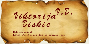 Viktorija Diskić vizit kartica
